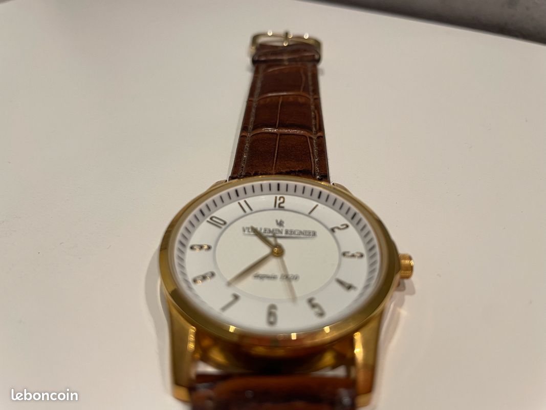 Montre-pendentif Vintage Vuillemin Régnier - Plaqué Or, Mécanique - Années 1950, Fonctionne