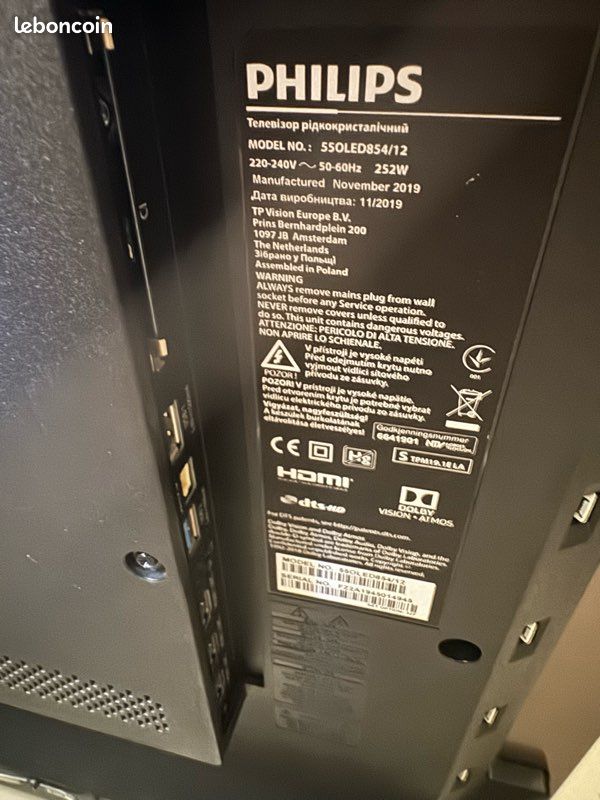 Écran TV Philips pour pièces (image 2)
