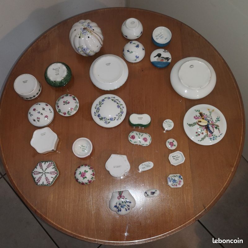Lot 13 boîtes Limoges + 1 boule de senteur en porcelaine – Parfait état (image 15)