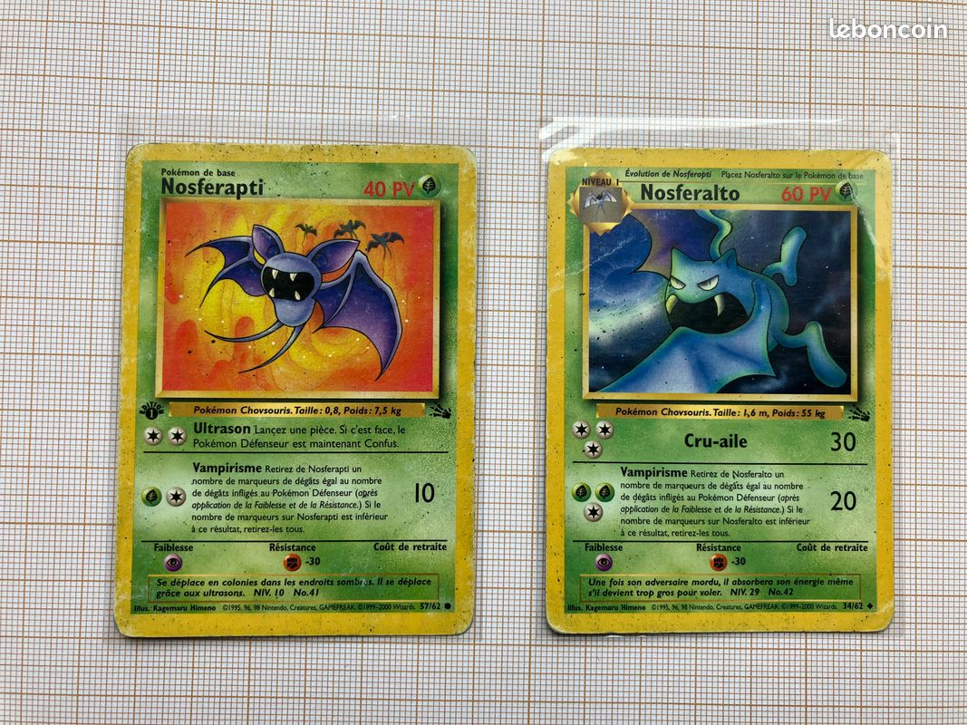 Nosferapti 57/62 - EDITION 1 - Carte Pokemon française (image 1)