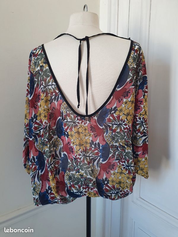 Molly braken blouse fleurie voile 48 leger tunique chemisier (image 2)