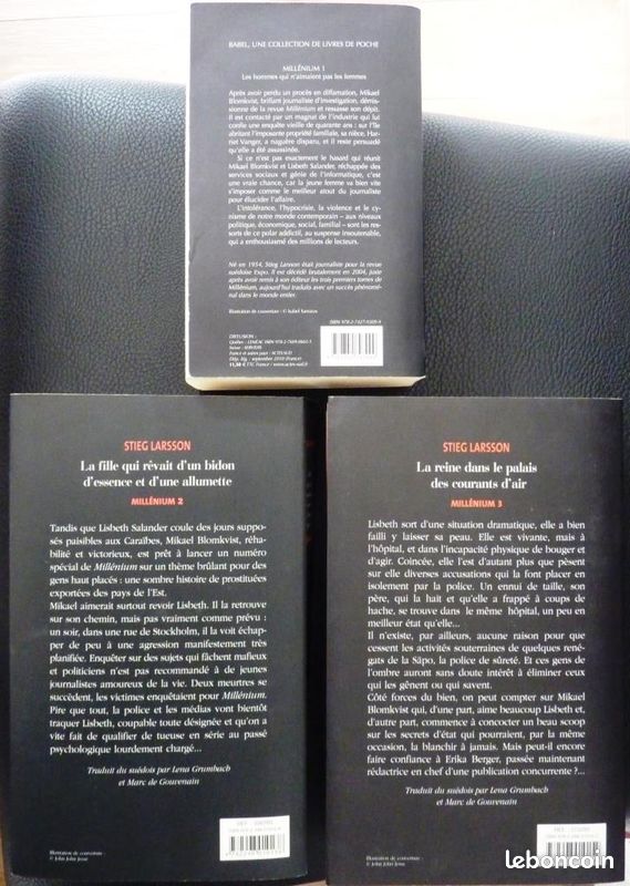 Millénium 1+2+3 (Stieg LARSSON) (image 2)