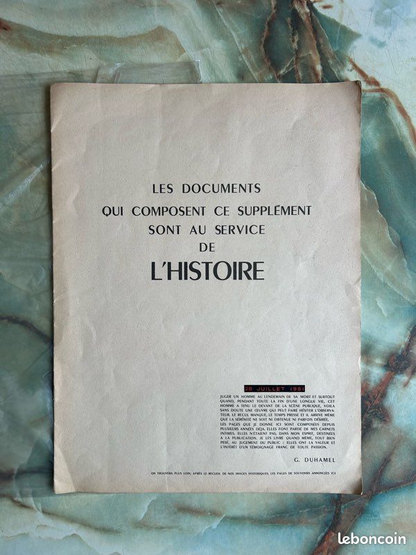 Livret - Les documents qui composent ce supplément sont au service de l'histoire (image 1)