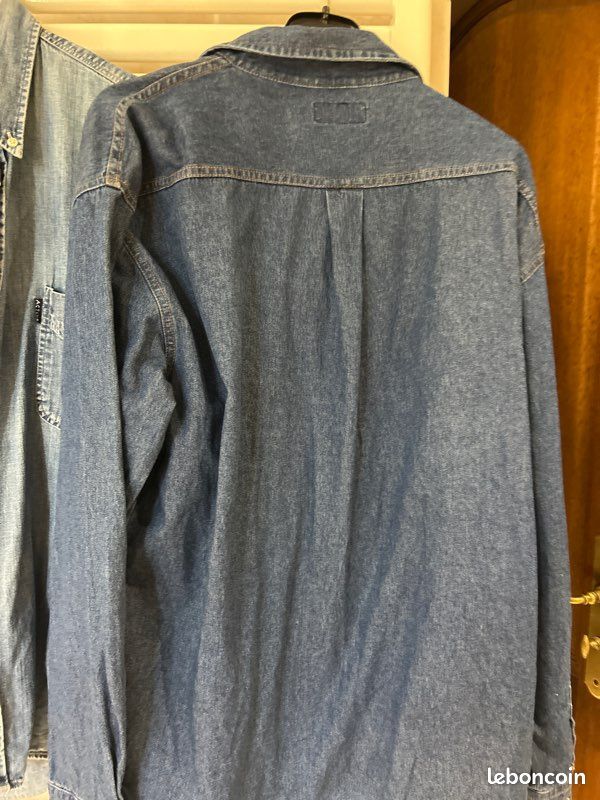 Deux. Chemises hommes en jean taille XL VENDU (image 4)