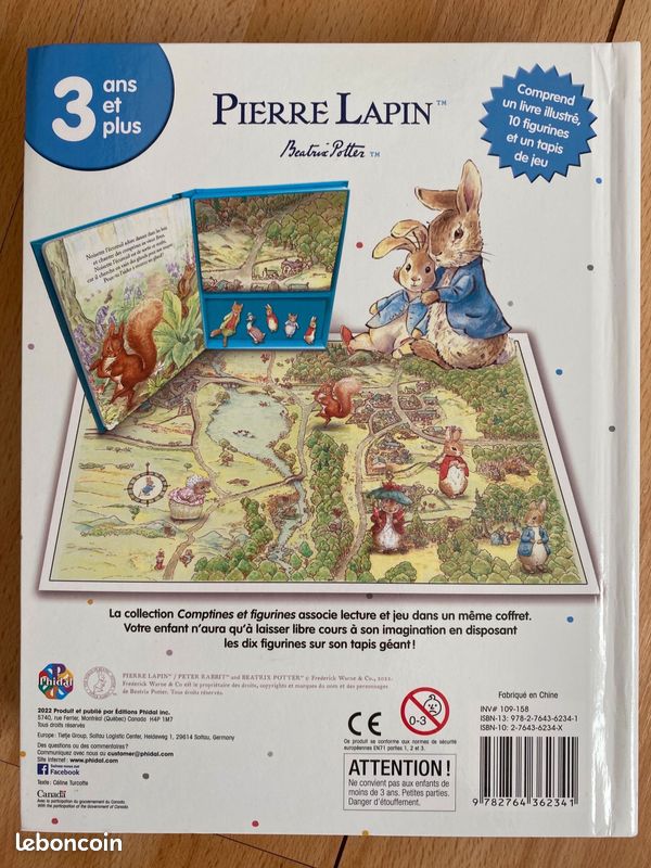 Livre contines et figurines Pierre lapin - Livres