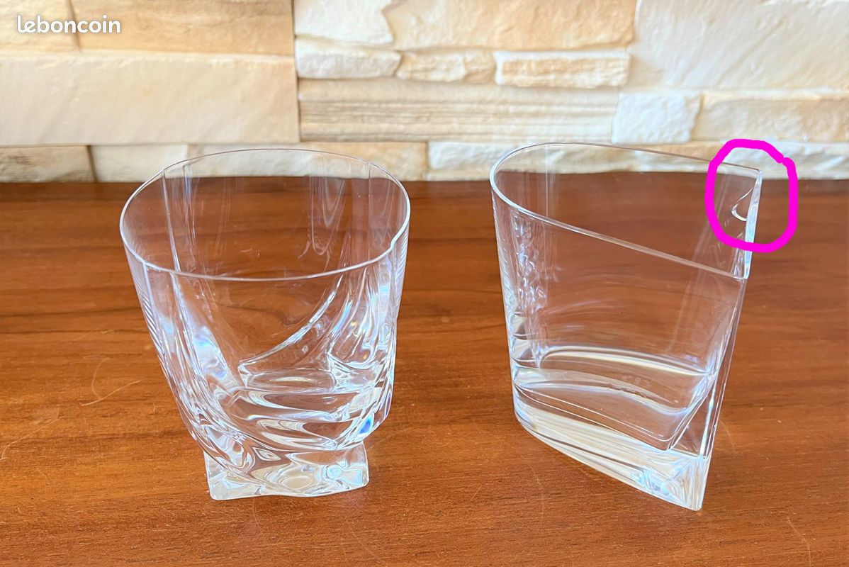 Lot verres a whisky cristal de sevres (image 4)