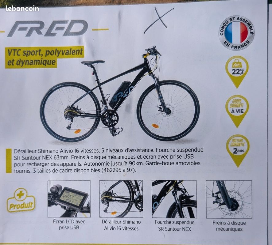 Assistance électrique Velo Electrique Feu Vert Fred