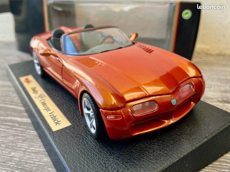 Maisto 1/18 Dodge Concept Car Décapotable Orange - Édition Spéciale, Neuve En Boîte
