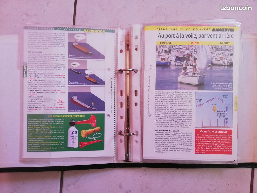 Livre fiches pour apprendre la voile et l'apprentissage des bases maritimes (image 1)