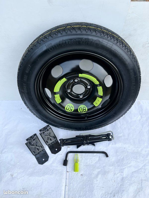 Roue De Secours Galette 16 Pouces Pour Citroën C3 Aircross – Avec Cric, Clé Et Sac