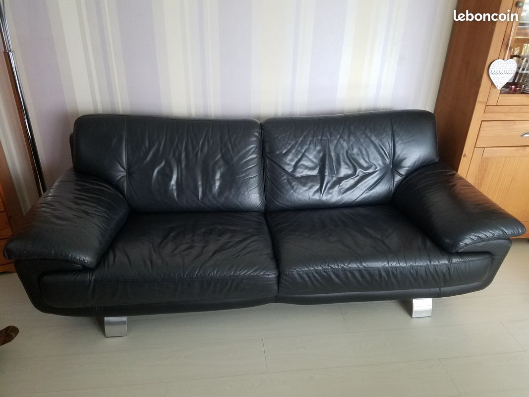 Canapé cuir (image 1)