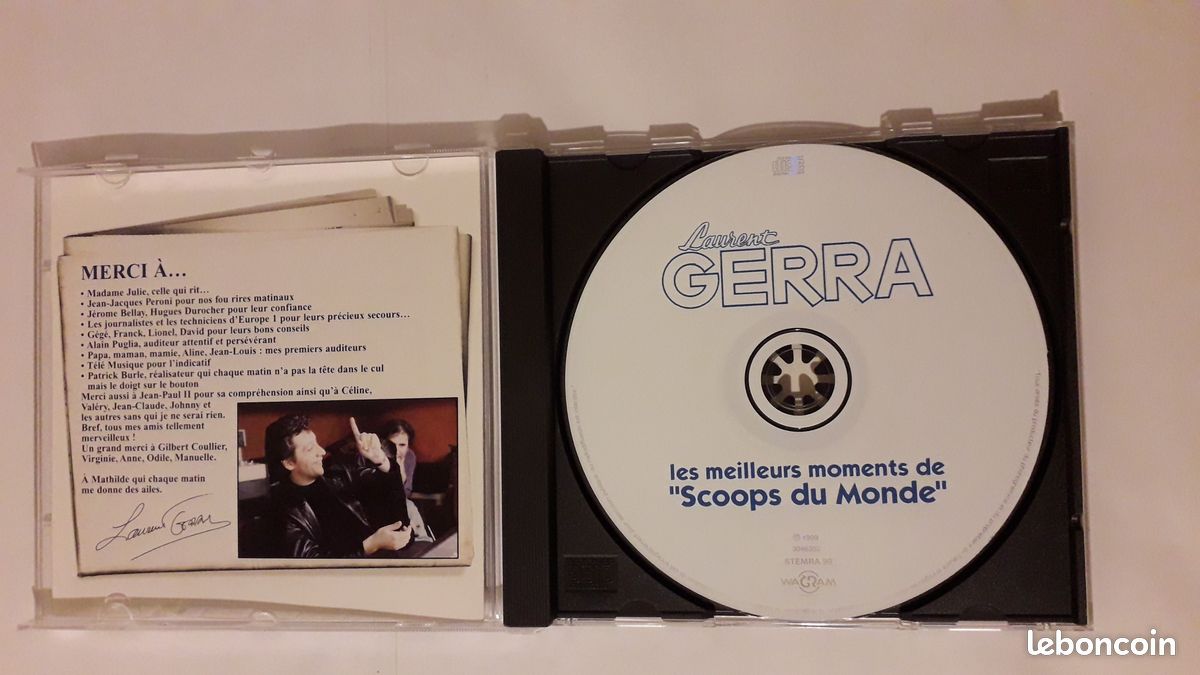 CD Laurent Gerra, les meilleurs moments de scoops du monde, très bon état, très peu utilisé 1999, (image 3)