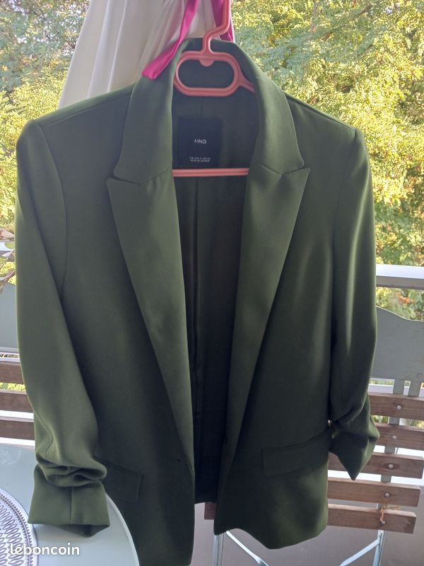 Blazer femme vert olive, taille 36. Mango (image 1)