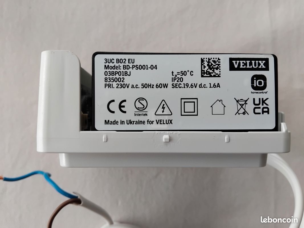 Unité De Contrôle VELUX Integra KUX 110 EU - Centraline Alimentation IO Homecontrol