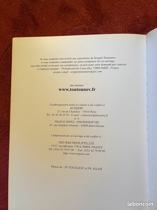 Livre d’art rare TOUTOUNOV (image 6)