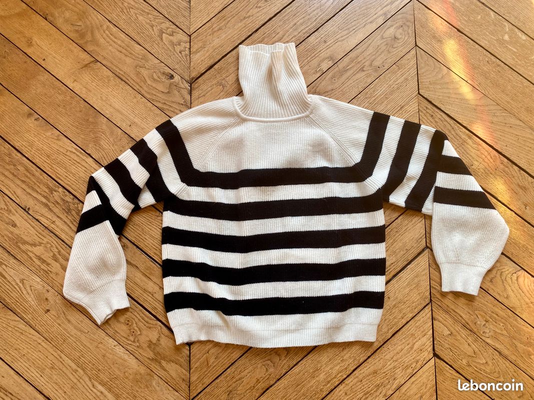 ZARA Pull Fille Beige Ajouré Volants Coton (EU 134