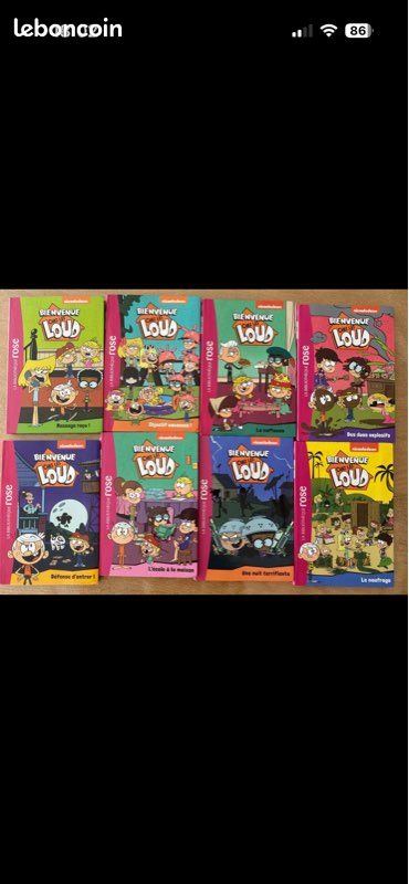 Lot 8 livres Bienvenue chez les Loud (image 1)