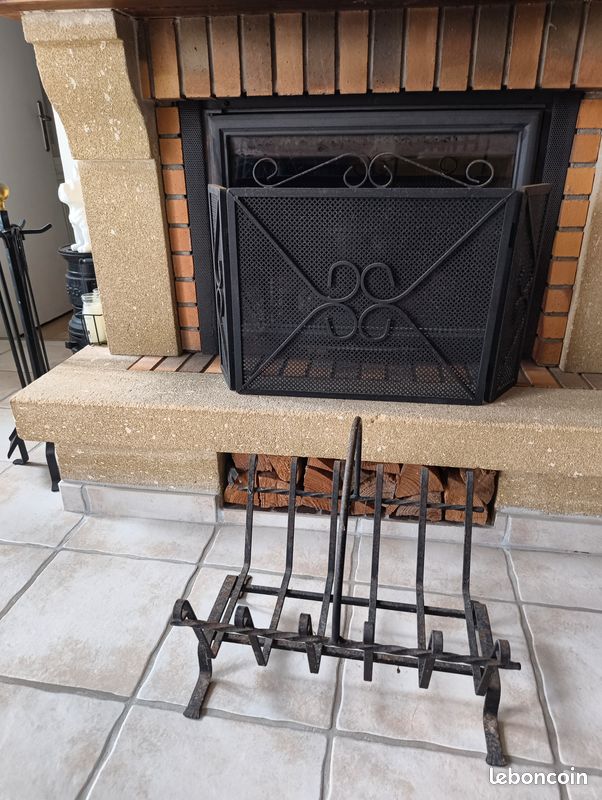 Pare feu +panier a bois (image 2)