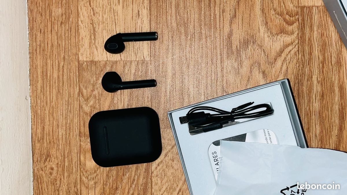 Ecouteurs bluetooth noir (image 5)