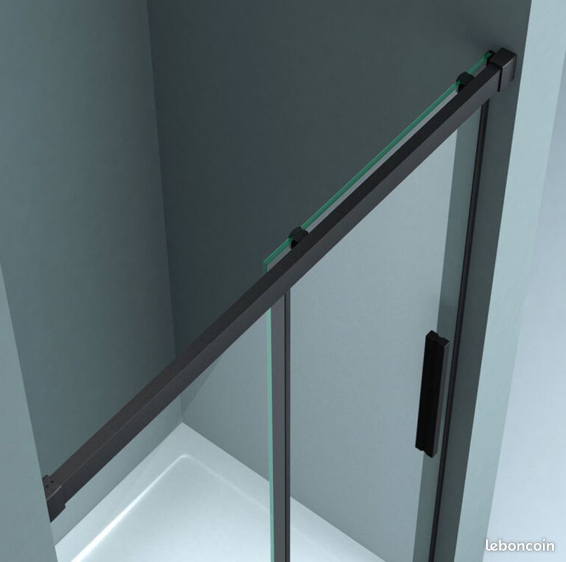 Porte de douche coulissante 100x195cm verre anticalcaire NEUF (image 3)