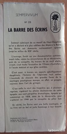 La Barre Des Ecrins (4,100 M) par Isselin Henri: Very Good Hardcover (1954) | Norrois