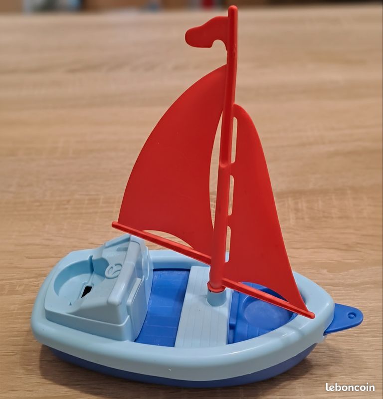 VANZACK – Lot De 2 Bateaux Jouets Flottants – Bateaux De Bain En Plastique Pour Piscine Et Plage – Dès 3 Ans – Design Réaliste