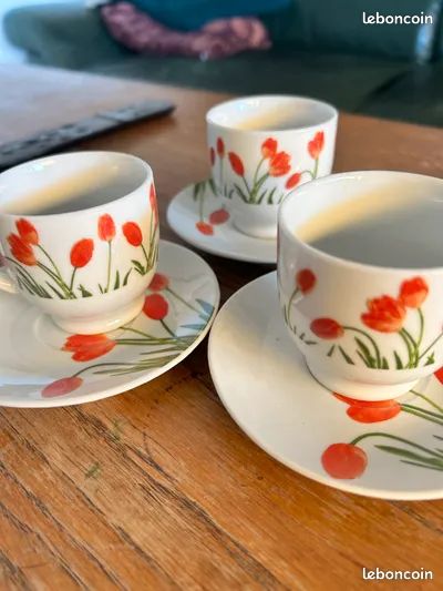 6 ensembles tasses + sous tasses Siaki (image 2)