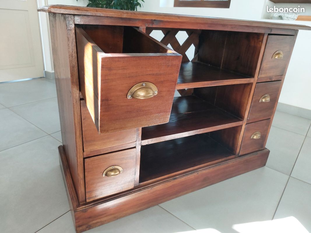 Meuble tv style colonial (image 2)