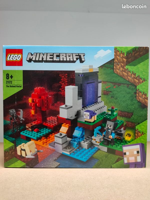 REMISE sur NEUF SCELLÉ - Lego Minecraft - 21172 - Le portail en ruine (image 1)