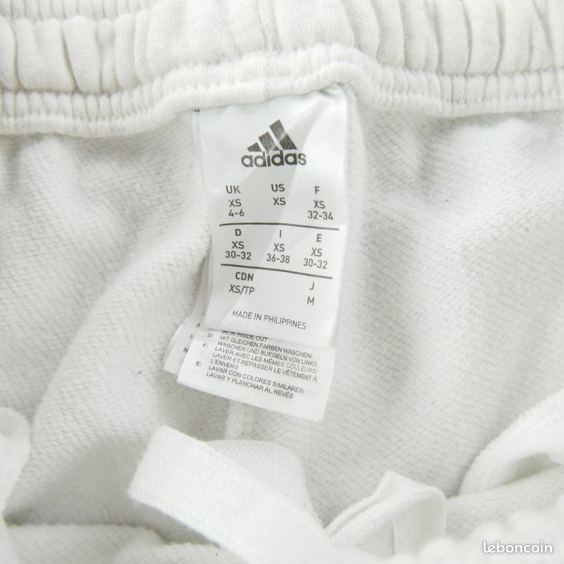 Adidas Jogging Tapered Fit Essentials 3 Stripes Femme Taille XS Gris #QWE7127 (image 6)