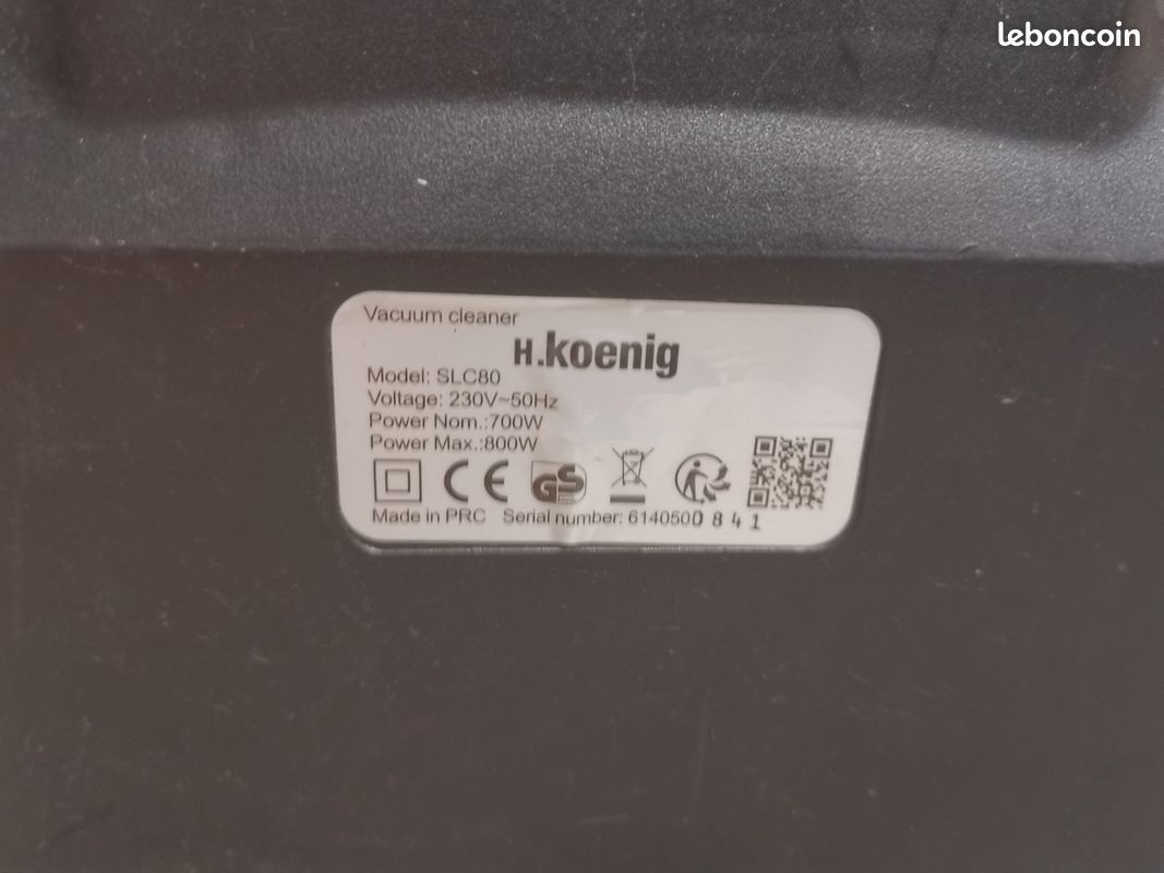 Aspirateur sans sac Koenig 700-800W Électroménager