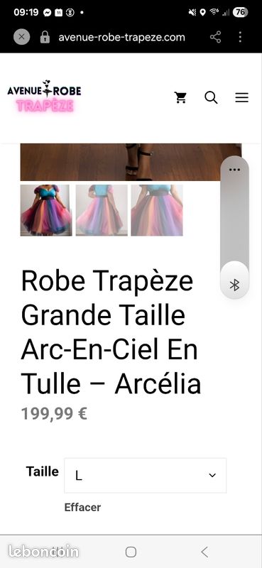 Robe trapèze arc en ciel (image 4)