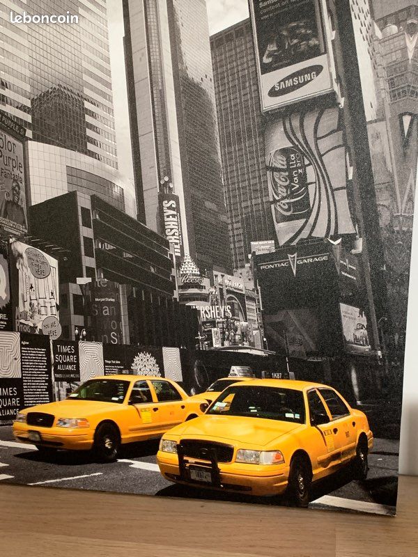 Tableau sur toile taxis jaunes Time Square (image 5)