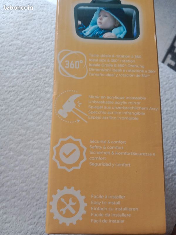 Miroir voiture bébé et 2 pare soleil marque dimiloo neuf (image 6)