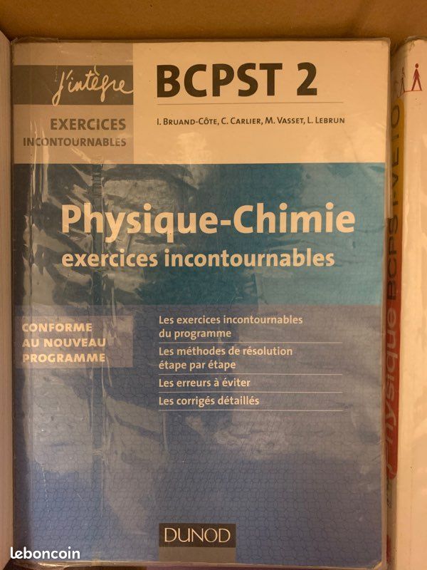 Livre de Physique-Chimie BCPST (image 1)