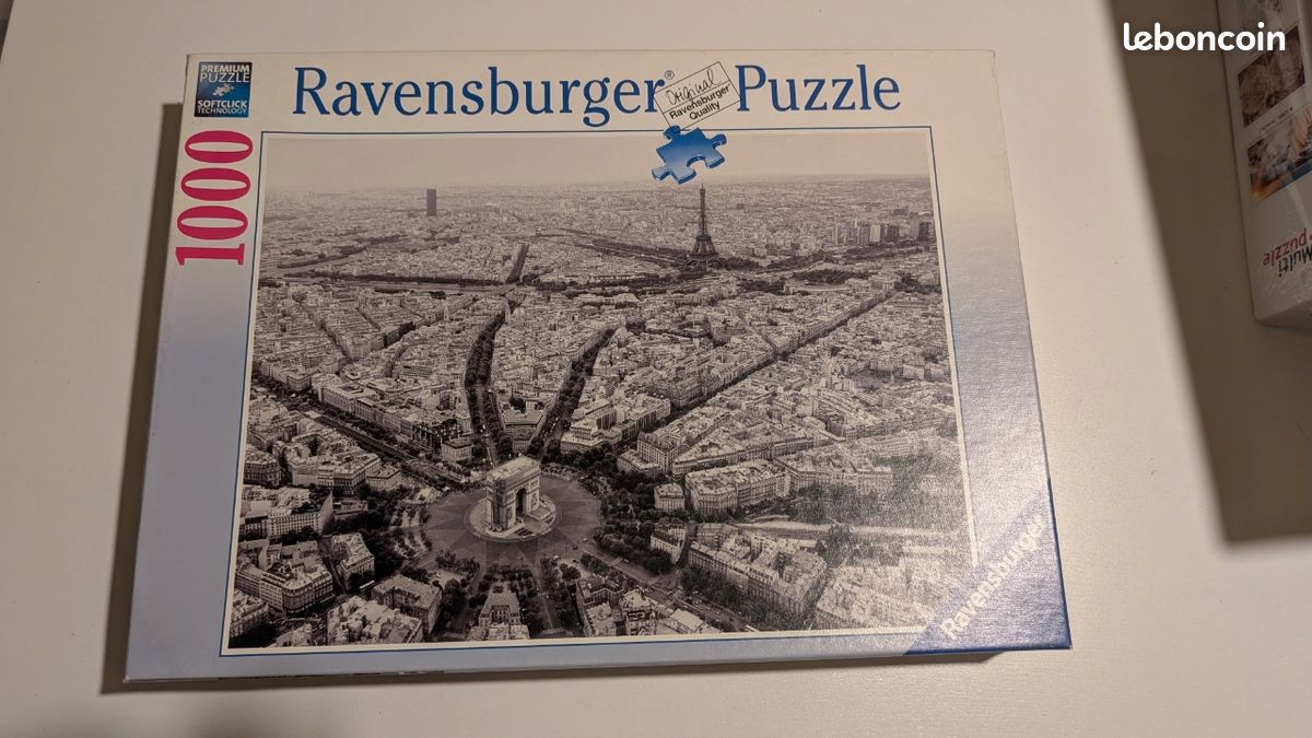 Puzzle 1000 pièces Paris en noir et blanc (image 1)