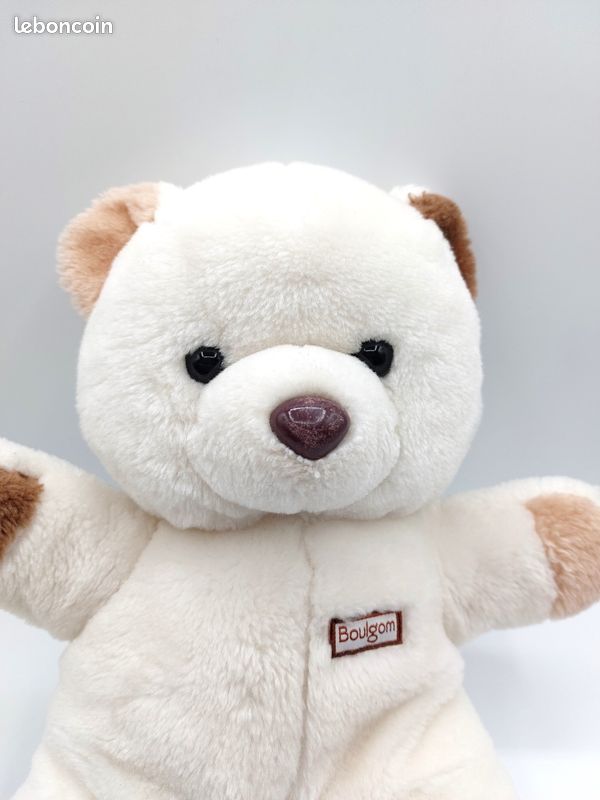 Histoire d'ours - Peluche Chien Blanc - 25 cm