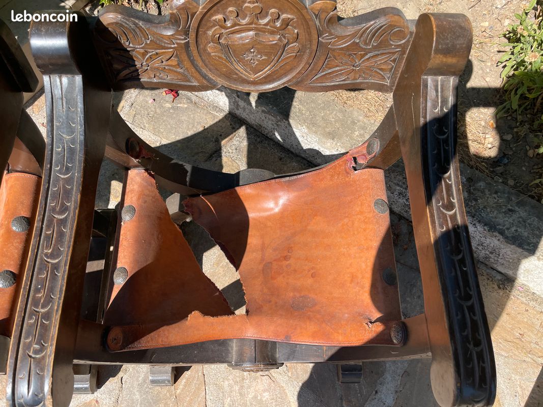 Lot de 2 fauteuils Dagobert à restaurer (image 5)