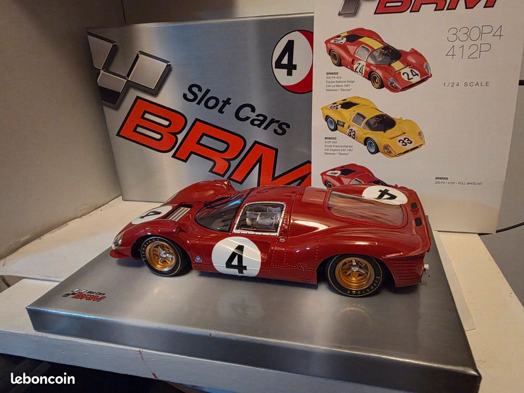 Ferrari 330P N°14 – 24h Du Mans 1964 – Scale 021 – Maquette Montée 1/43 (occasion, Roue Abîmée)