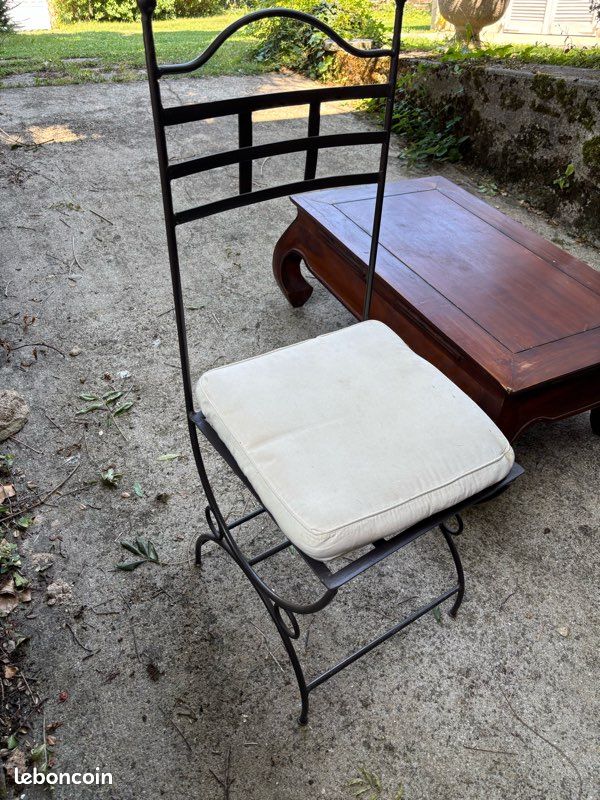 6 chaises fer forgé à céder (image 2)