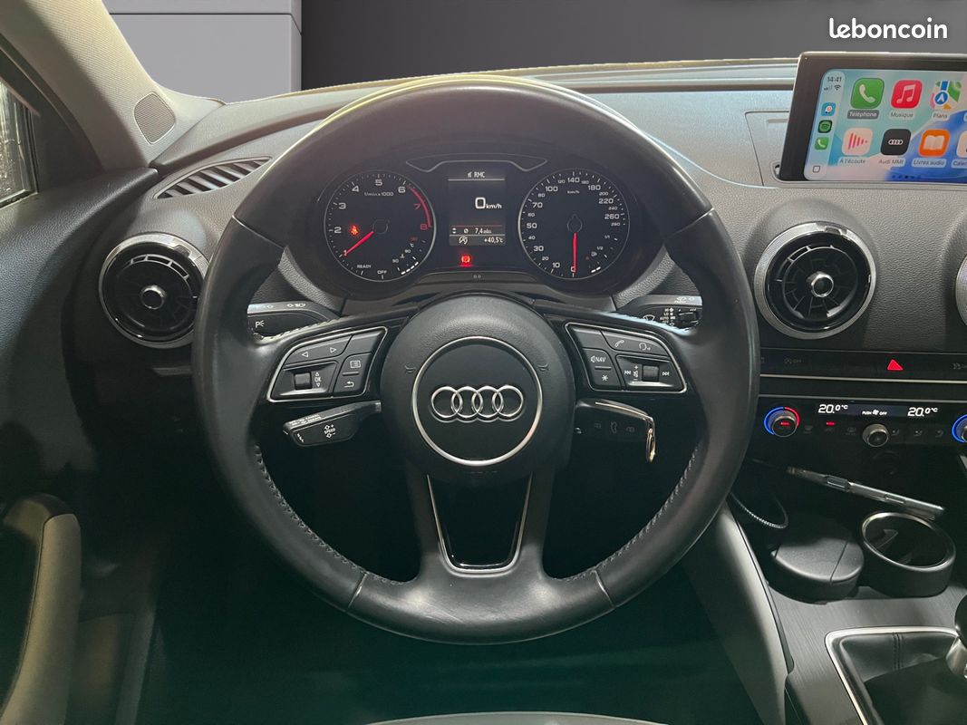 AUDI A3 Berline 1.0 TFSI 115 DESIGN - CarPlay - Coffre Electrique - Keyless - Suivi Complet - 2ᵉ Main - GARANTIE 12 MOIS (image 10)