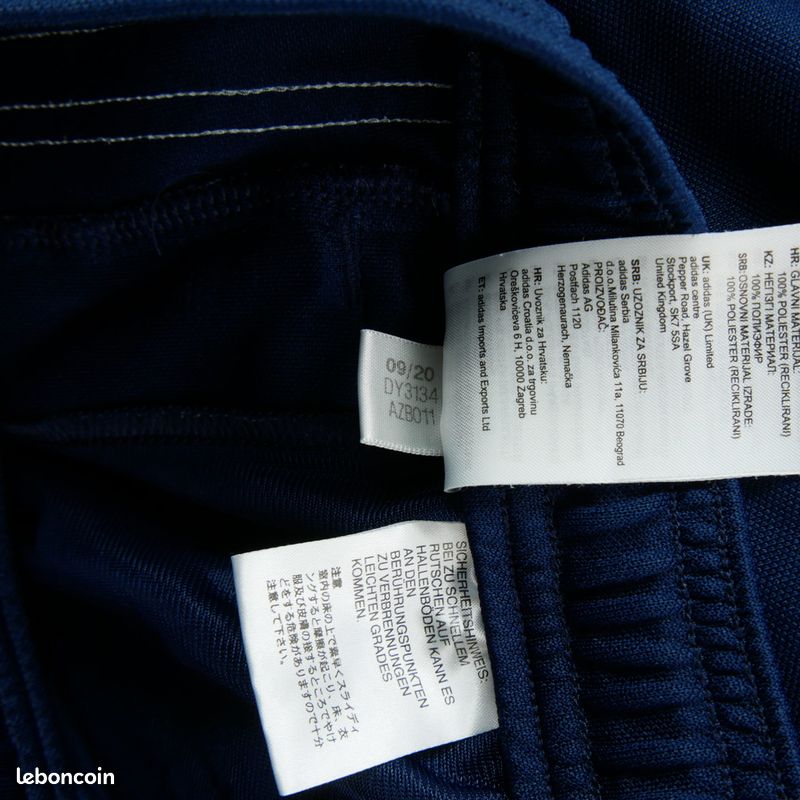 Adidas Jogging 3 bandes AeroReady Coupe fuselée Homme Taille XS Marine #QWE0286 (image 8)