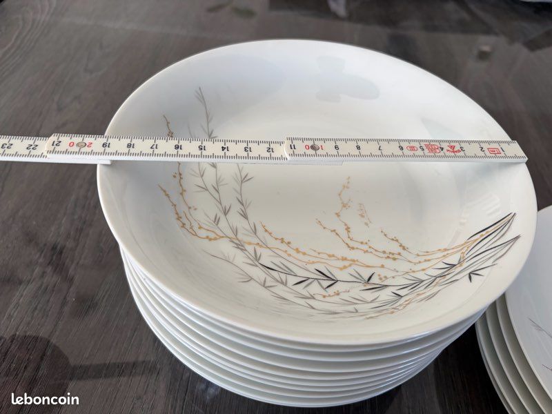Lot 18 pièces Porcelaine de Limoges – Ancienne Fabrique Royale, modèle d'Artois (image 7)