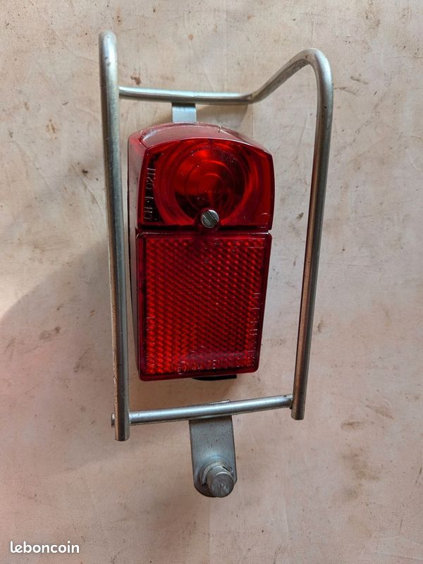 Feu Arrière Vélo Vintage SOUBITEZ – Fabriqué En France – Rouge