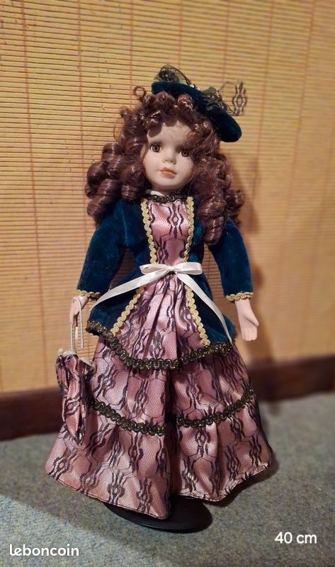 POUPÉE ANCIENNE TÊTE porcelaine de collection 66 cm état voir photo EUR