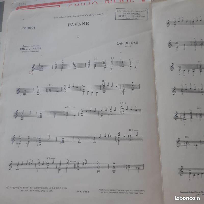 Partition pour guitarre classique (image 2)