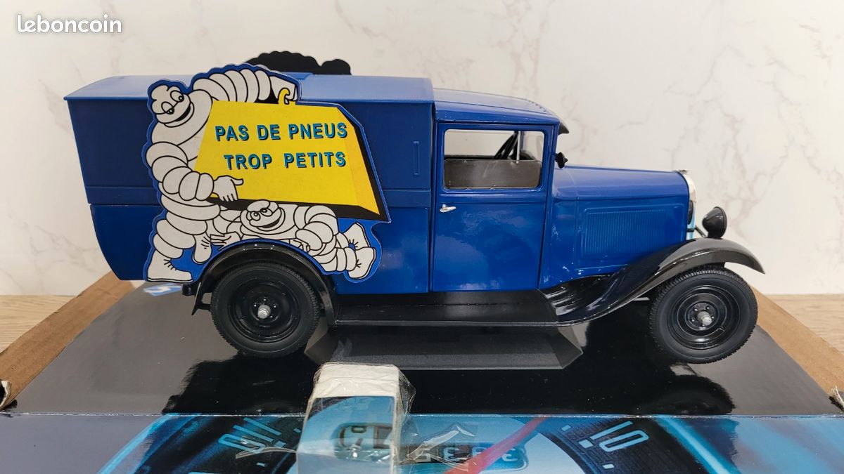 Solido 1/18 – Citroën Acadiane Camionnette Michelin, Fourgon Miniature De Collection