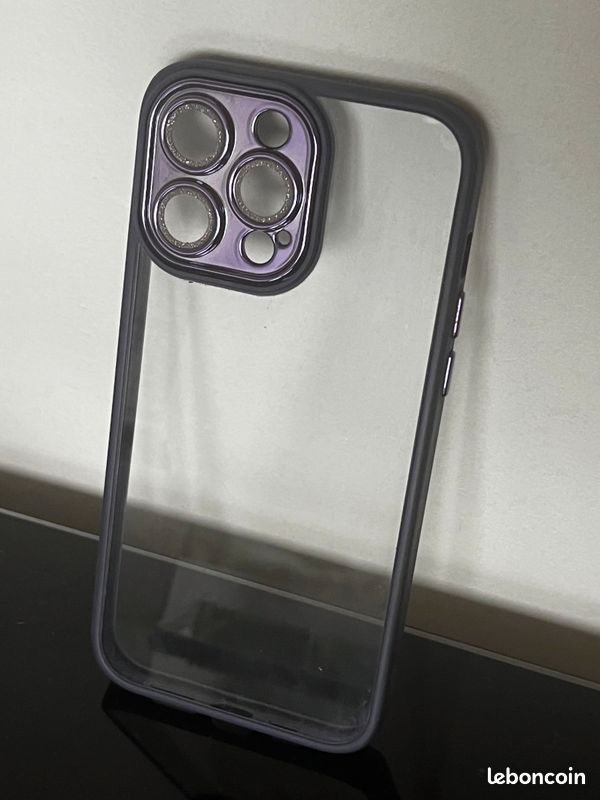 Coque iPhone 13 Pro Max violet transparent (image 2)