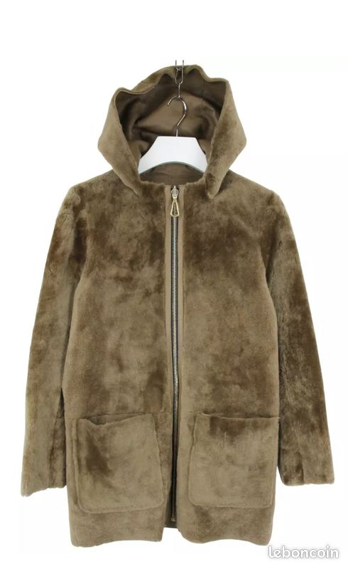 Veste à Capuche Sandro Pour Femme - Taille 36 Brun - Coupe Ample Style Décontracté