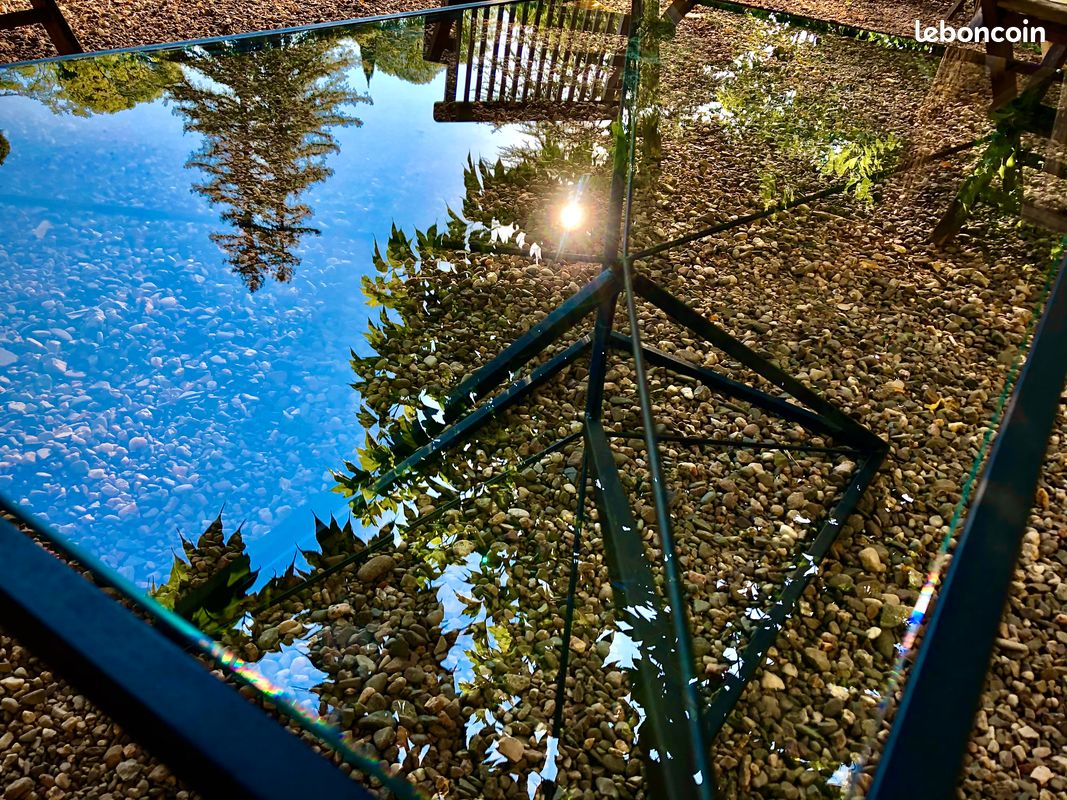 TABLE BASSE - Métal et verre - Ferronnerie (image 4)